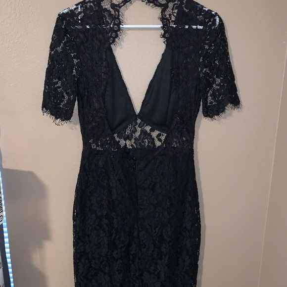Lulus Black Lace Midi Dress - Picture 2 of 6